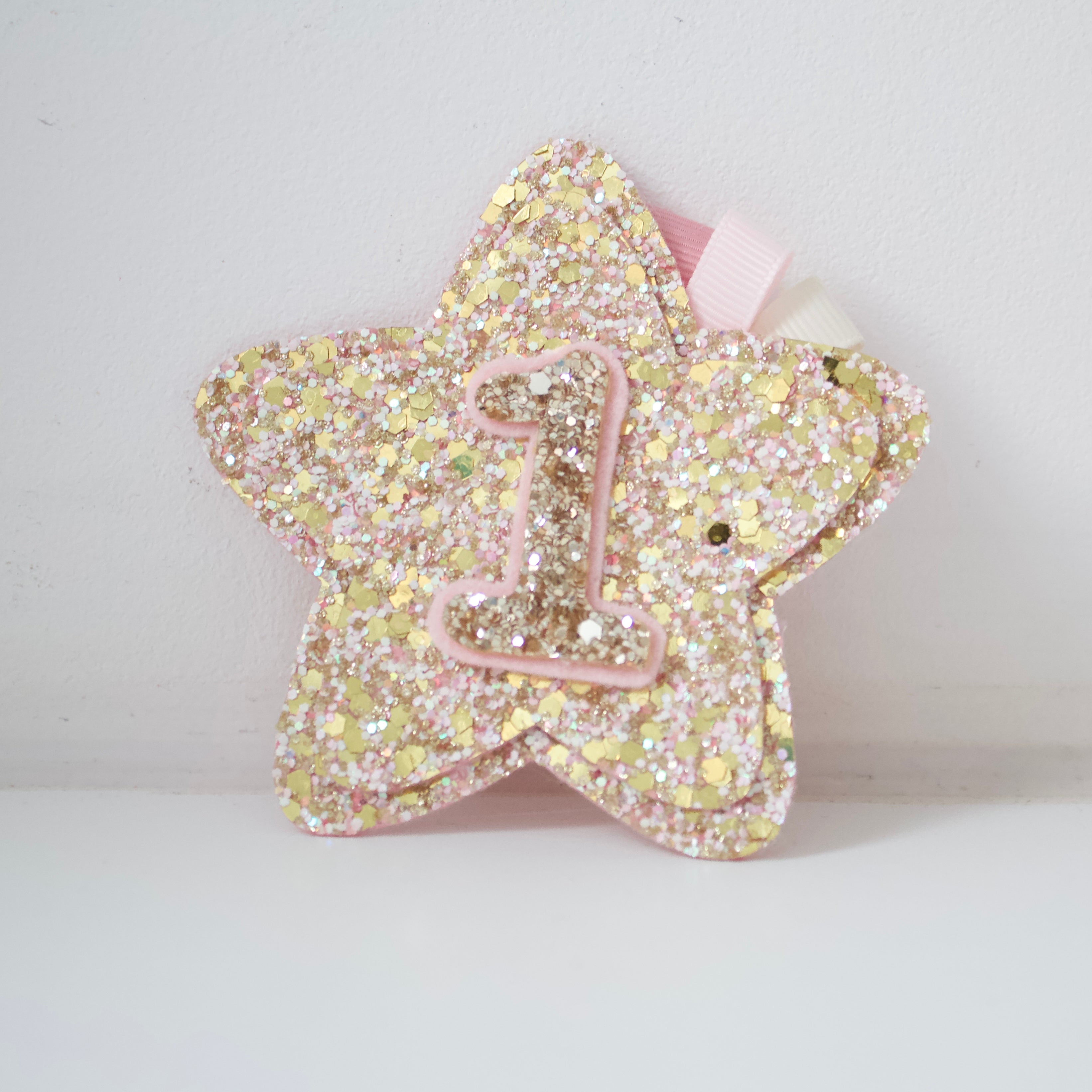 Birthday star | Clip, headband or badge