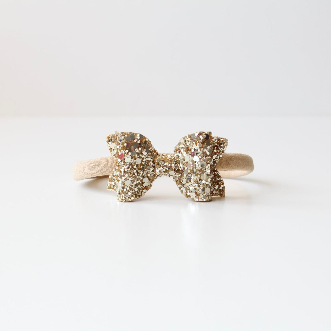 Mini deluxe glitter bows | 22 Colours | Clip, headband or bobble