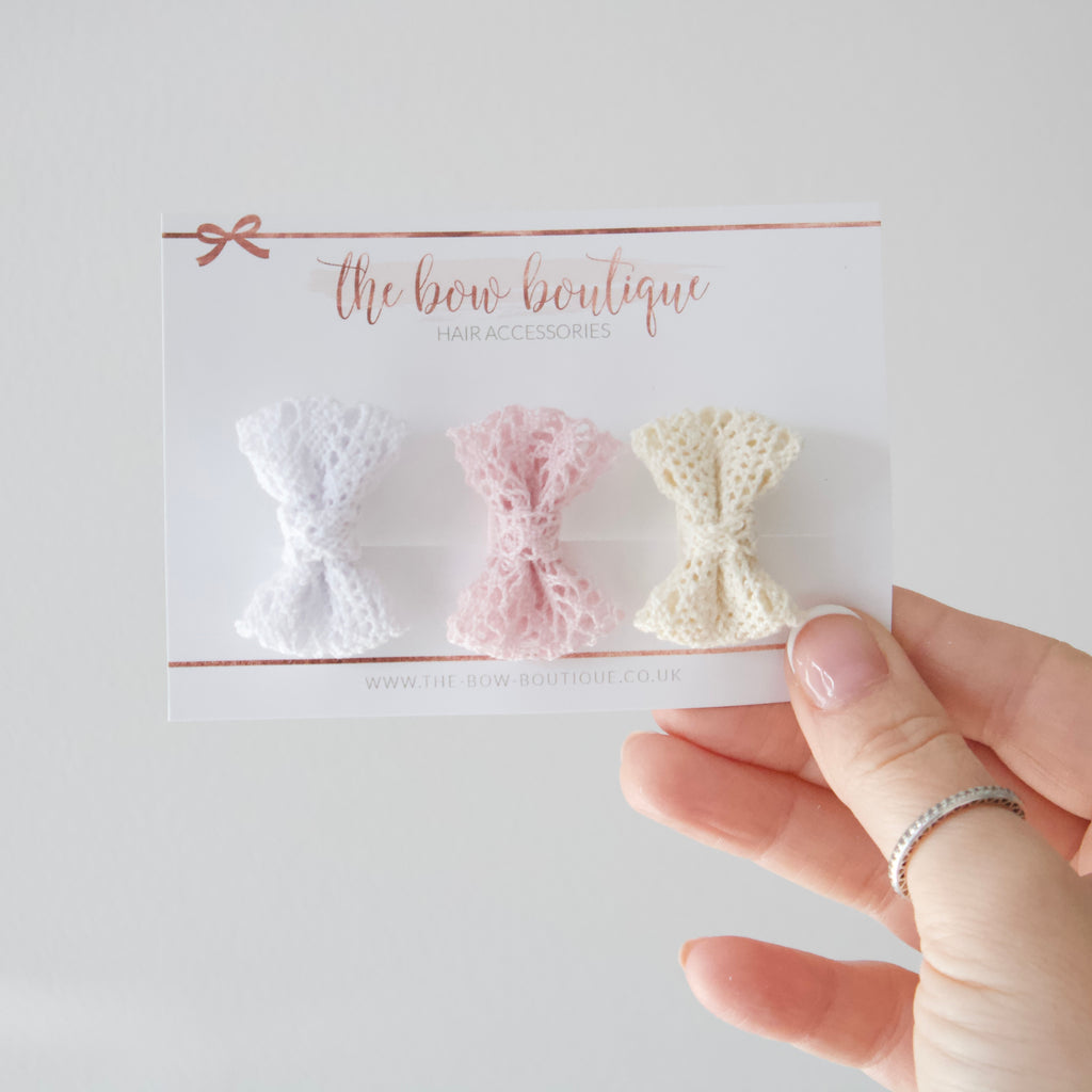 My first crochet pinch clips | 3 Colours