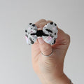 Halloween scalloped glitter bows 2 | Clip or headband