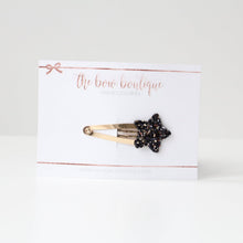 Load image into Gallery viewer, Glitter star snappy clips | 21 colours