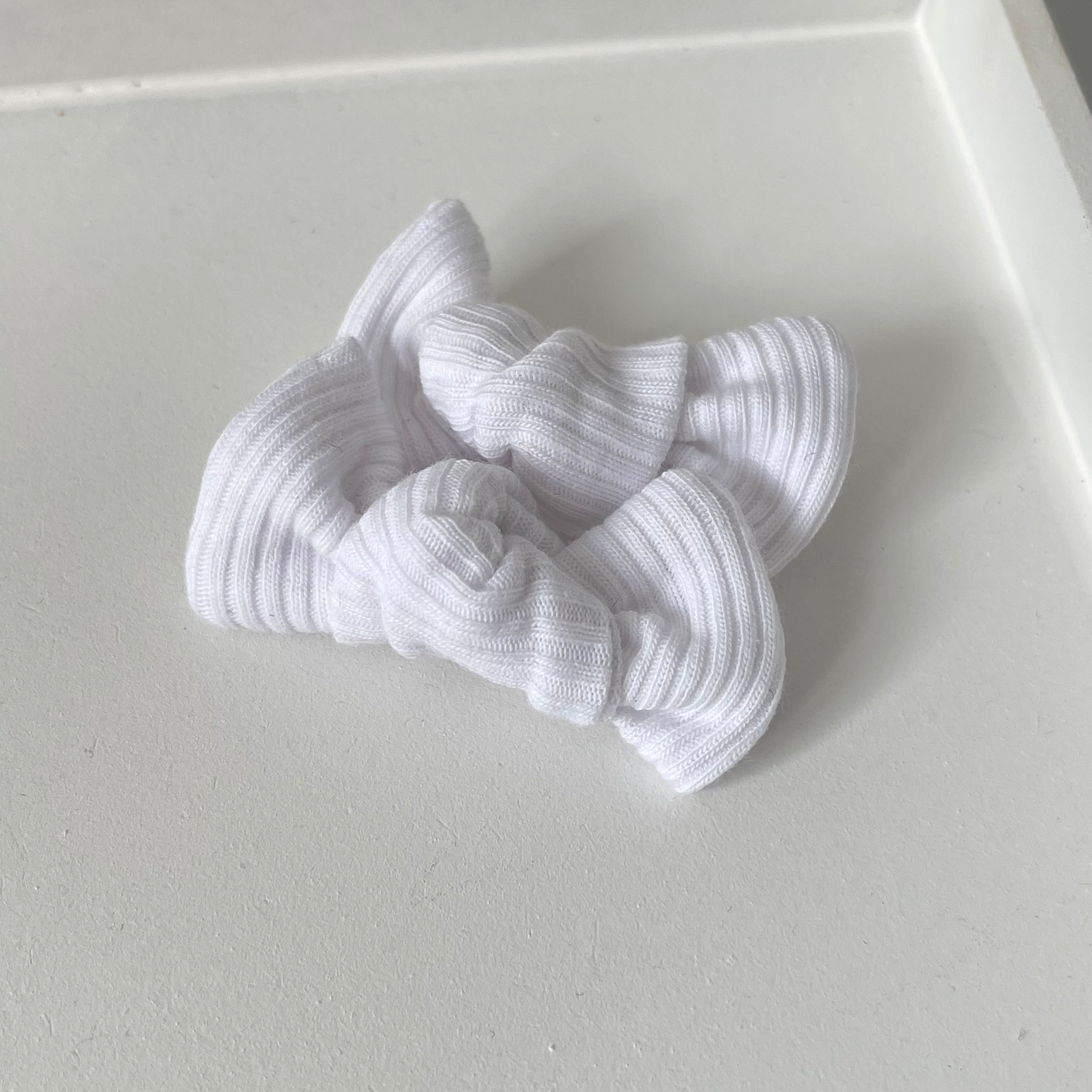 Petite jersey ribbed knot bows | 20 Colours | Clip, headband or bobble