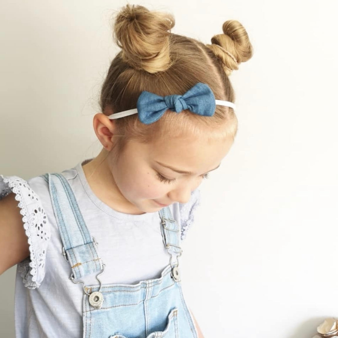 Denim knot bows