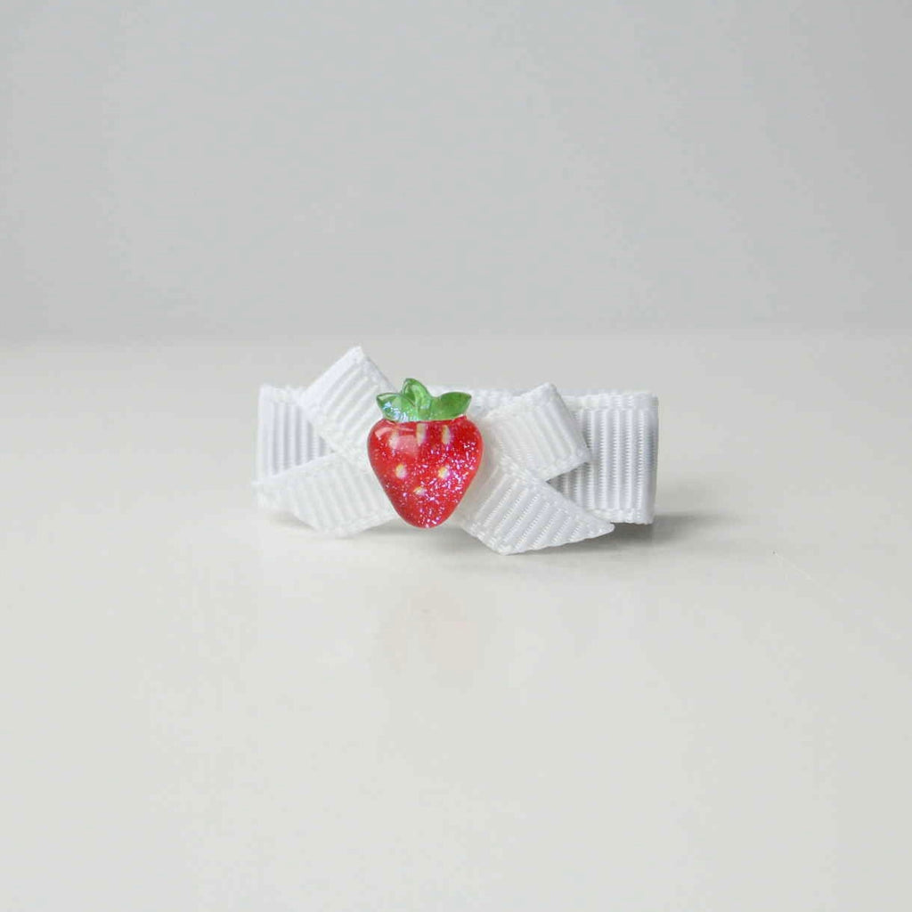 My first fruit ribbon bows | 9 Colours | Clip or headband