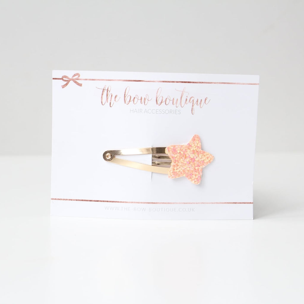 Glitter star snappy clips | 21 colours