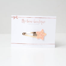 Load image into Gallery viewer, Glitter star snappy clips | 21 colours