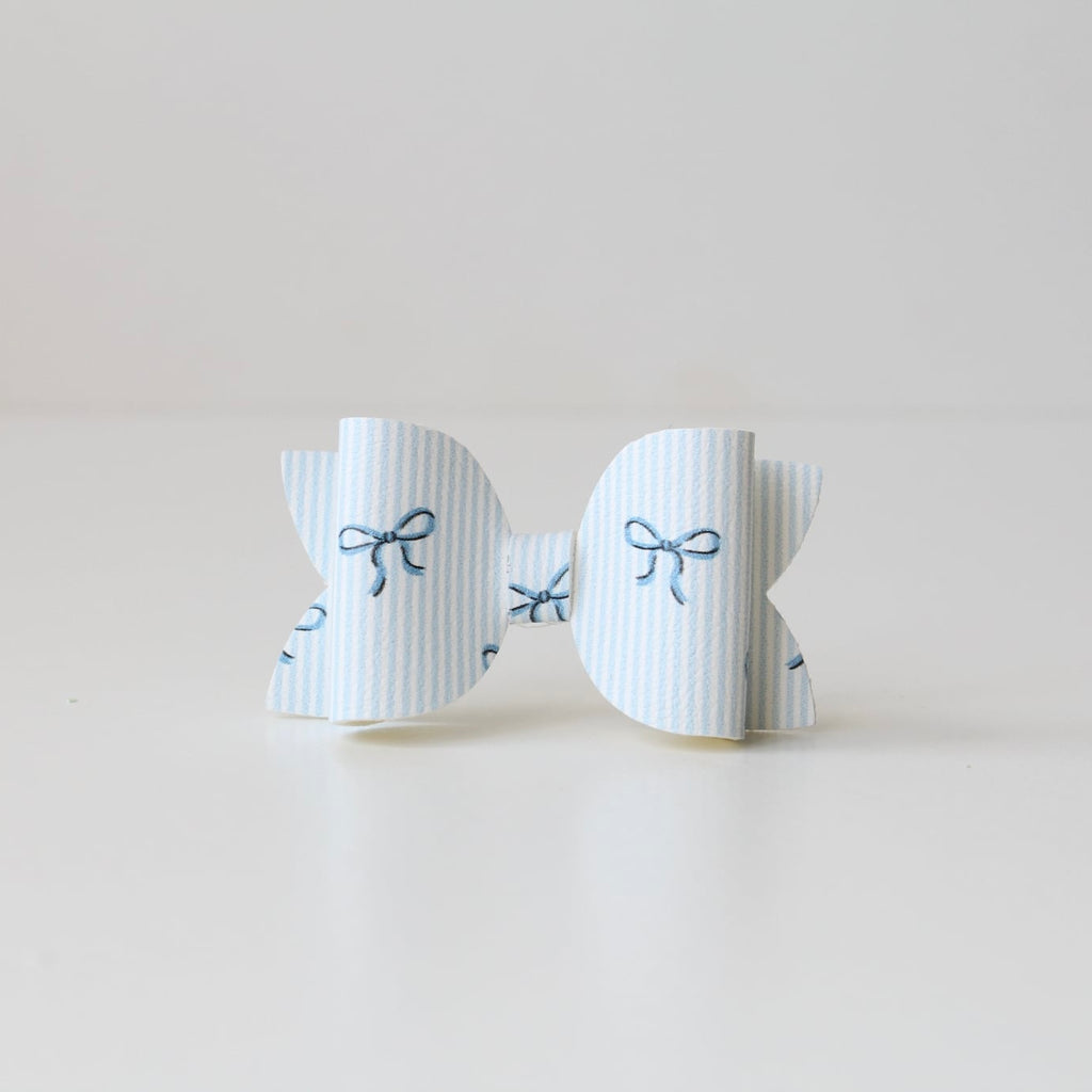 Blue bow medium deluxe bows