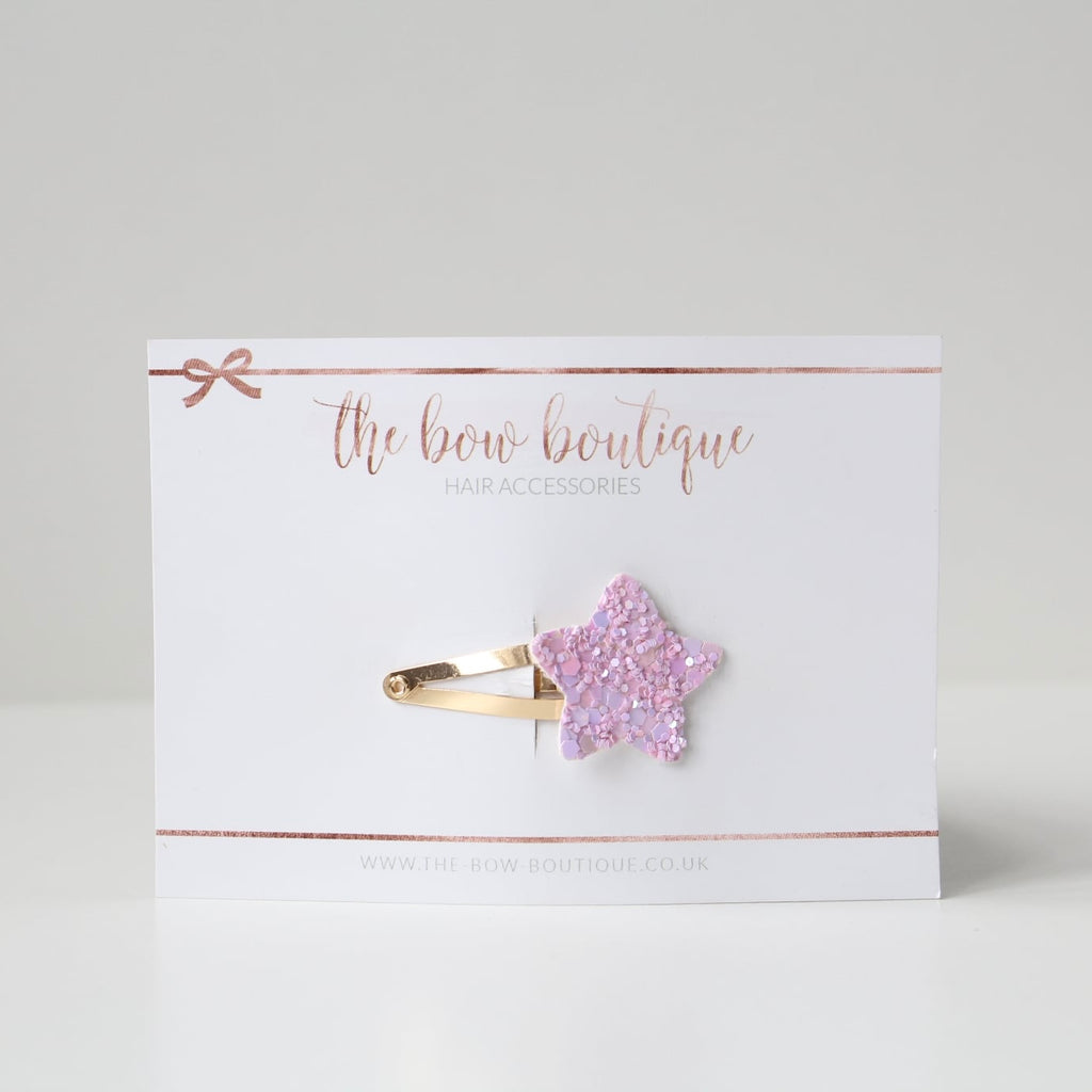 My first glitter star snappy clips | 21 Colours