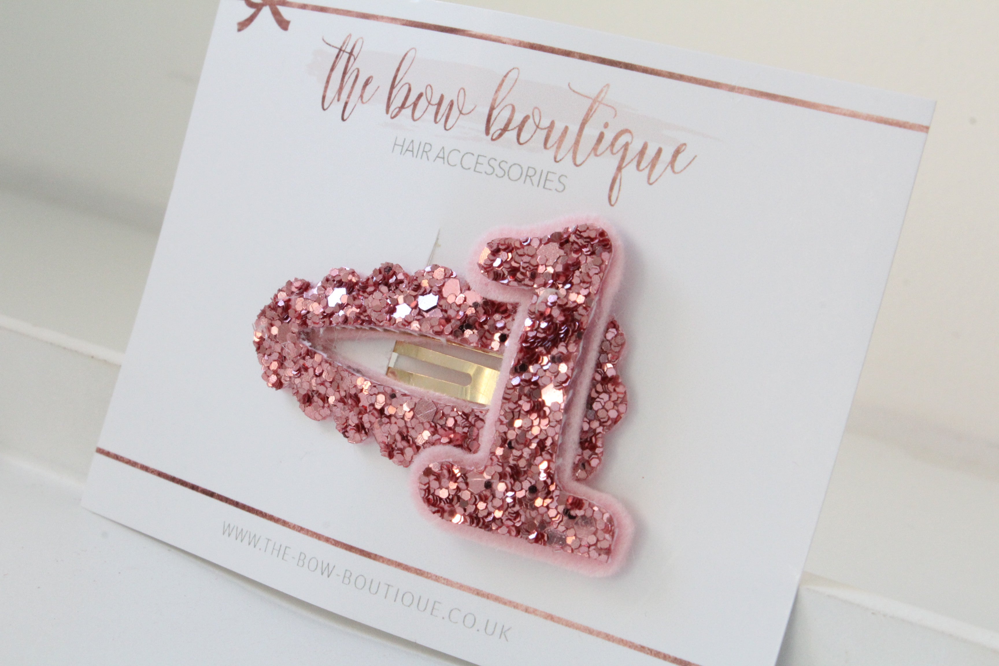 Birthday snappy clip | Blush