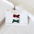 My petite christmas bow set | Clips or headbands
