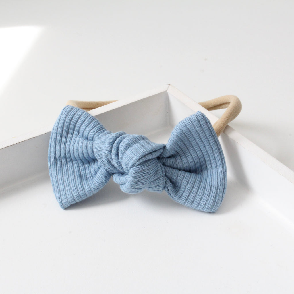 Jersey ribbed knot bows | 20 Colours