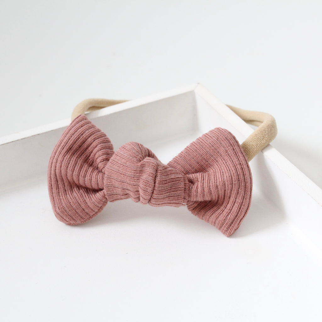 Jersey ribbed knot bows | 20 Colours