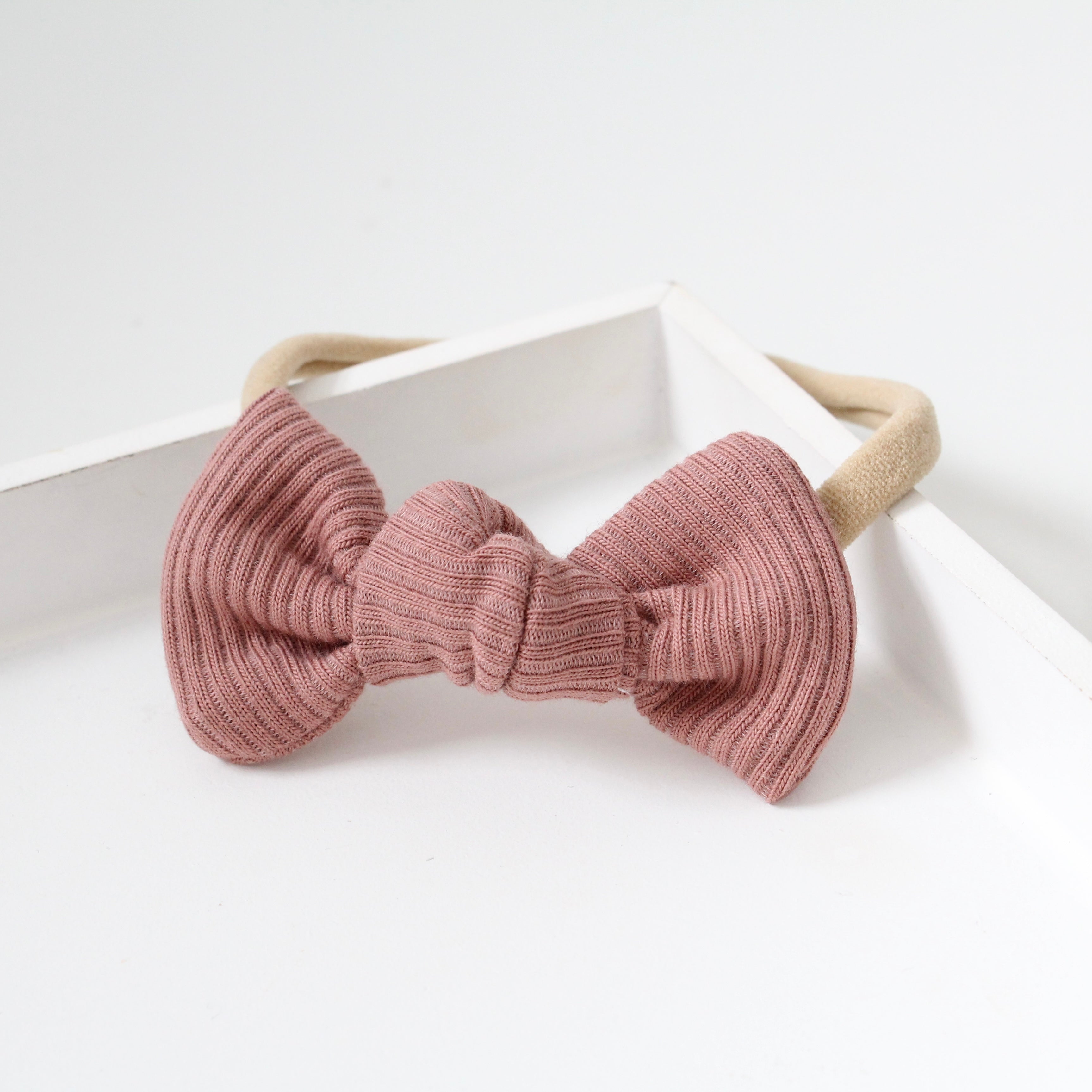 Jersey ribbed knot bows | 20 Colours