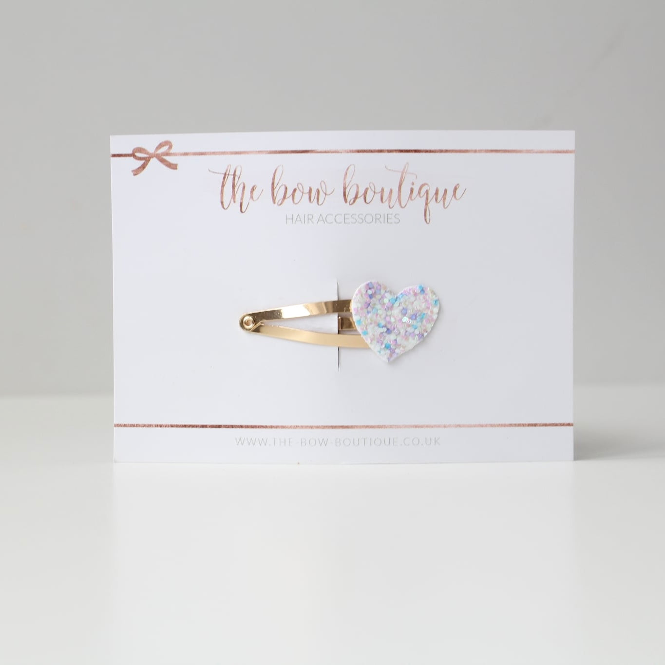 My first glitter heart snappy clip | 20 Colours