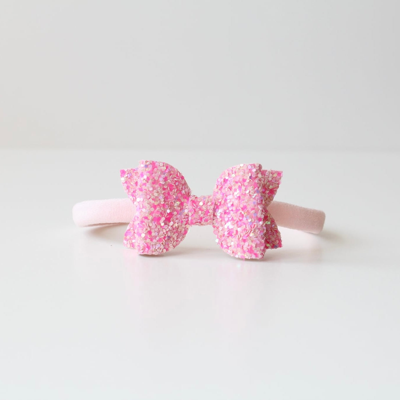 Mini deluxe glitter bows | 22 Colours | Clip, headband or bobble