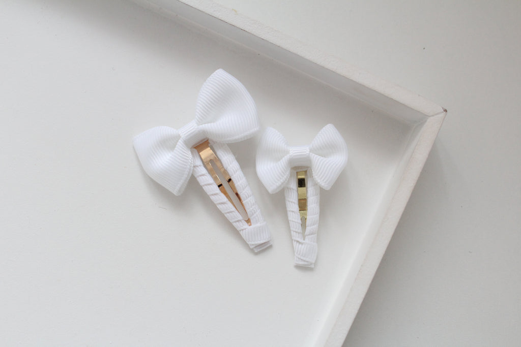 Pinch bow snappy clips | 32 Colours | 2 Sizes
