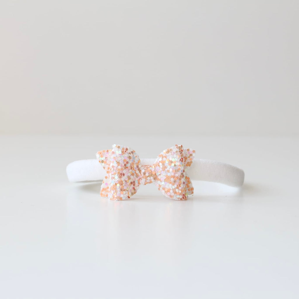 Petite deluxe glitter bows | 22 Colours | Clip, headband or bobble