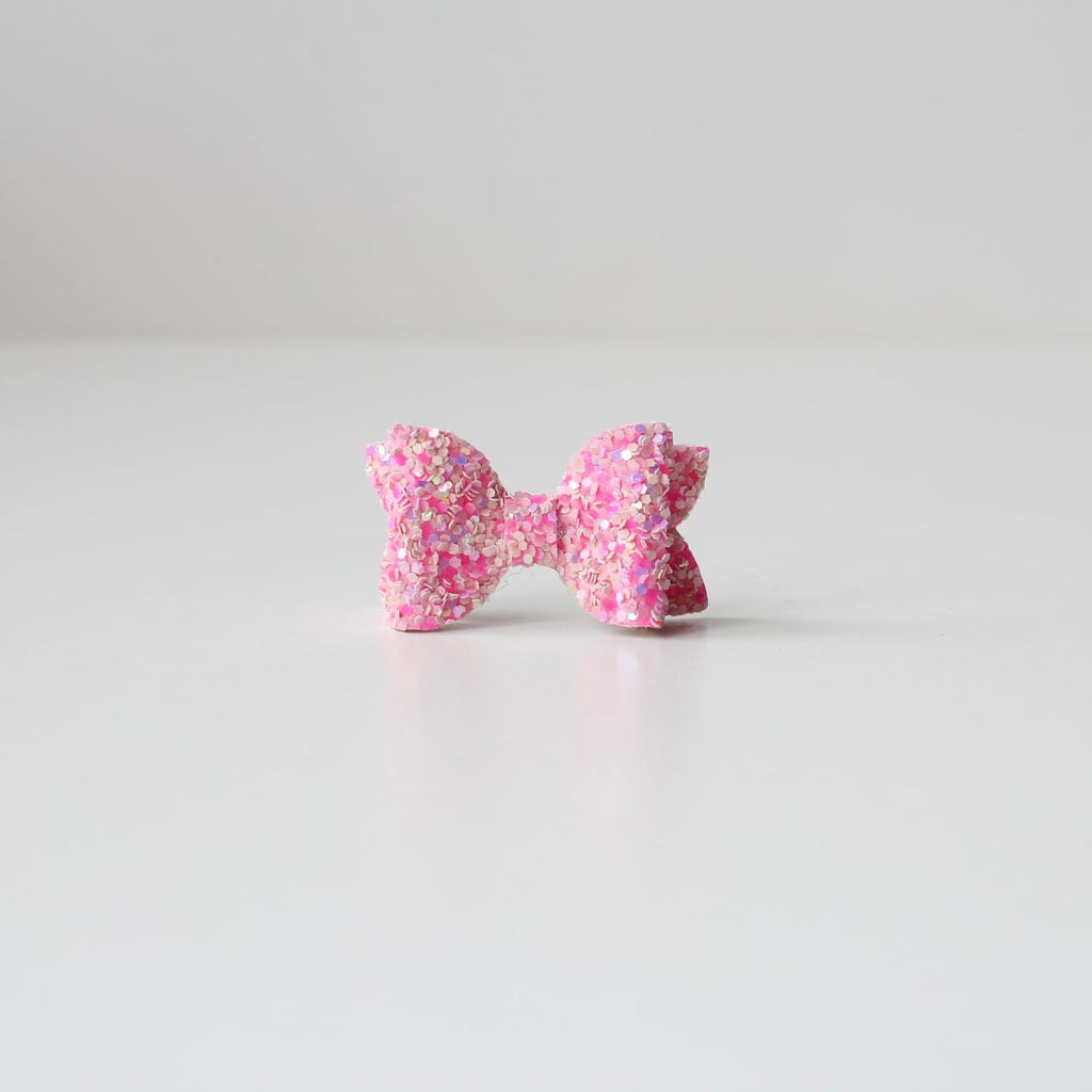 Petite deluxe glitter bows | 22 Colours | Clip, headband or bobble