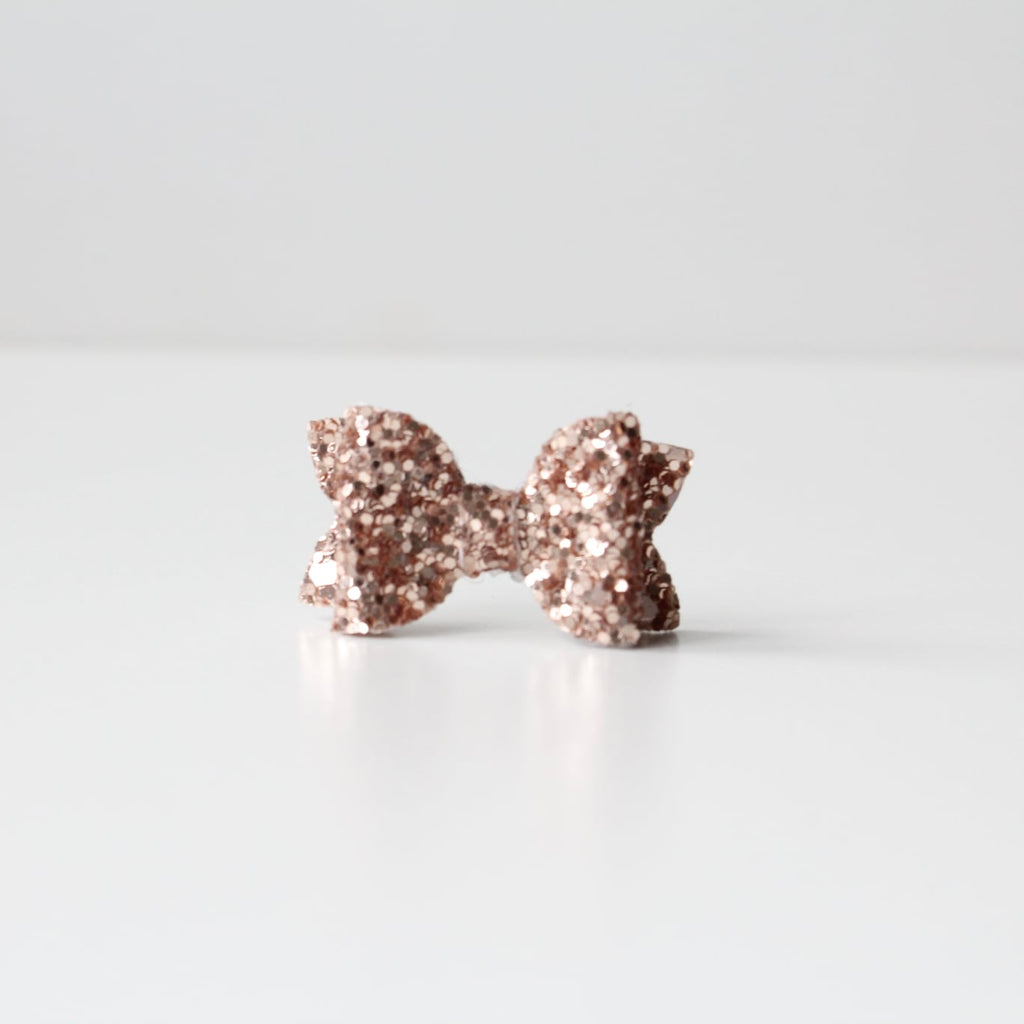 Petite deluxe glitter bows | 22 Colours | Clip, headband or bobble