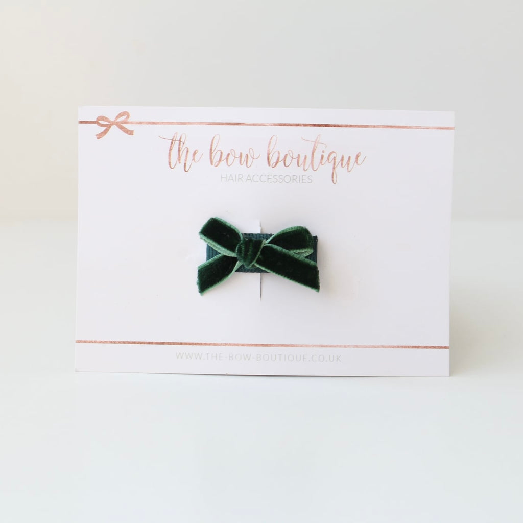 My petite velvet bow | 6 colours | Clips & headbands