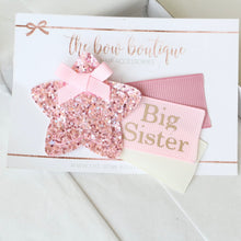 Load image into Gallery viewer, Big sister star hair clip