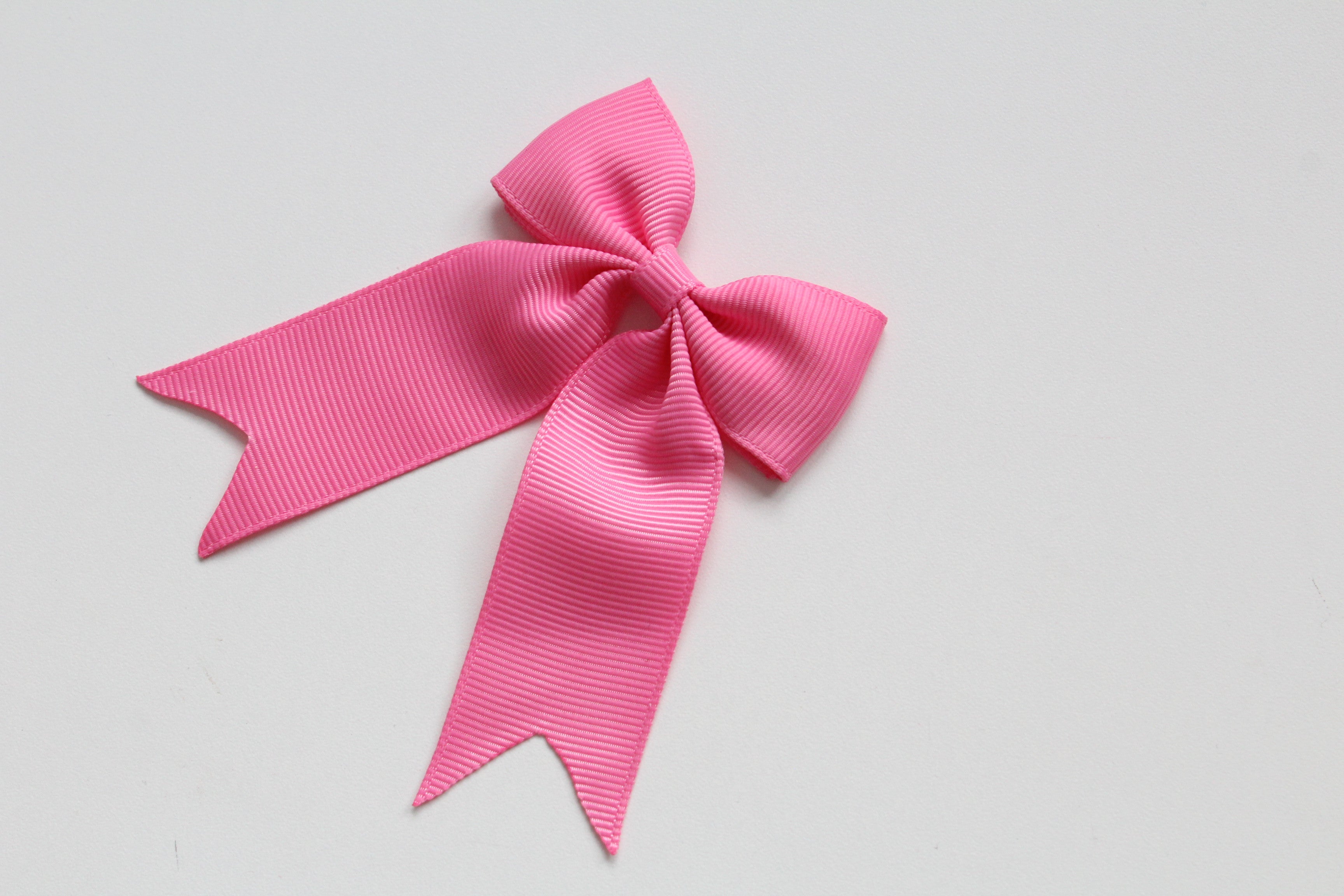 Personalised tail pinch ribbon bows | 33 colours