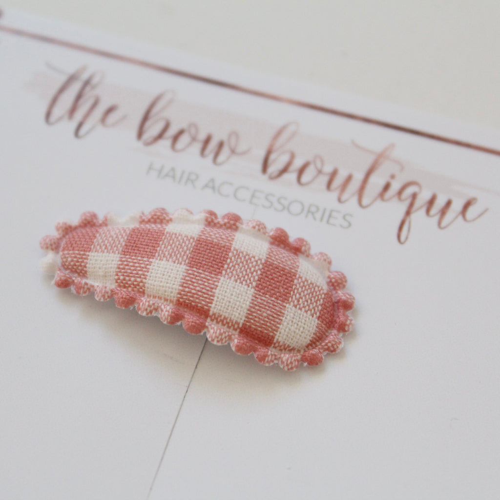 My first embroidered snappy clips