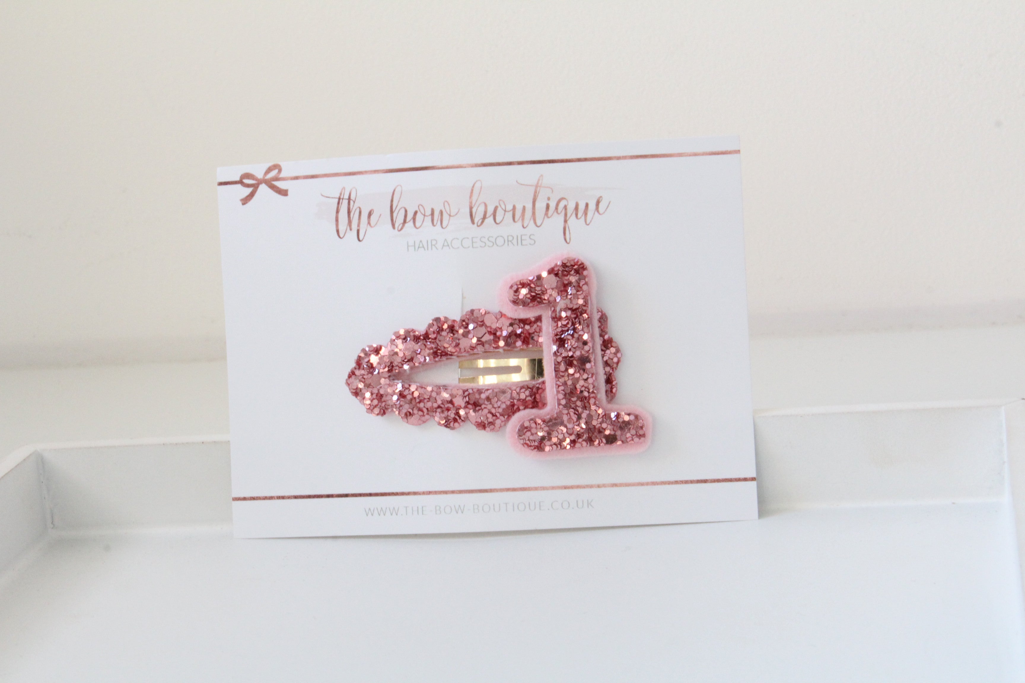 Birthday snappy clip | Blush