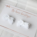 Darling petite pigtail sets | White | Clips or bobbles