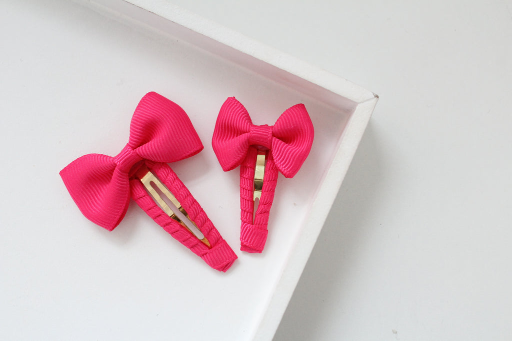 Pinch bow snappy clips | 32 Colours | 2 Sizes