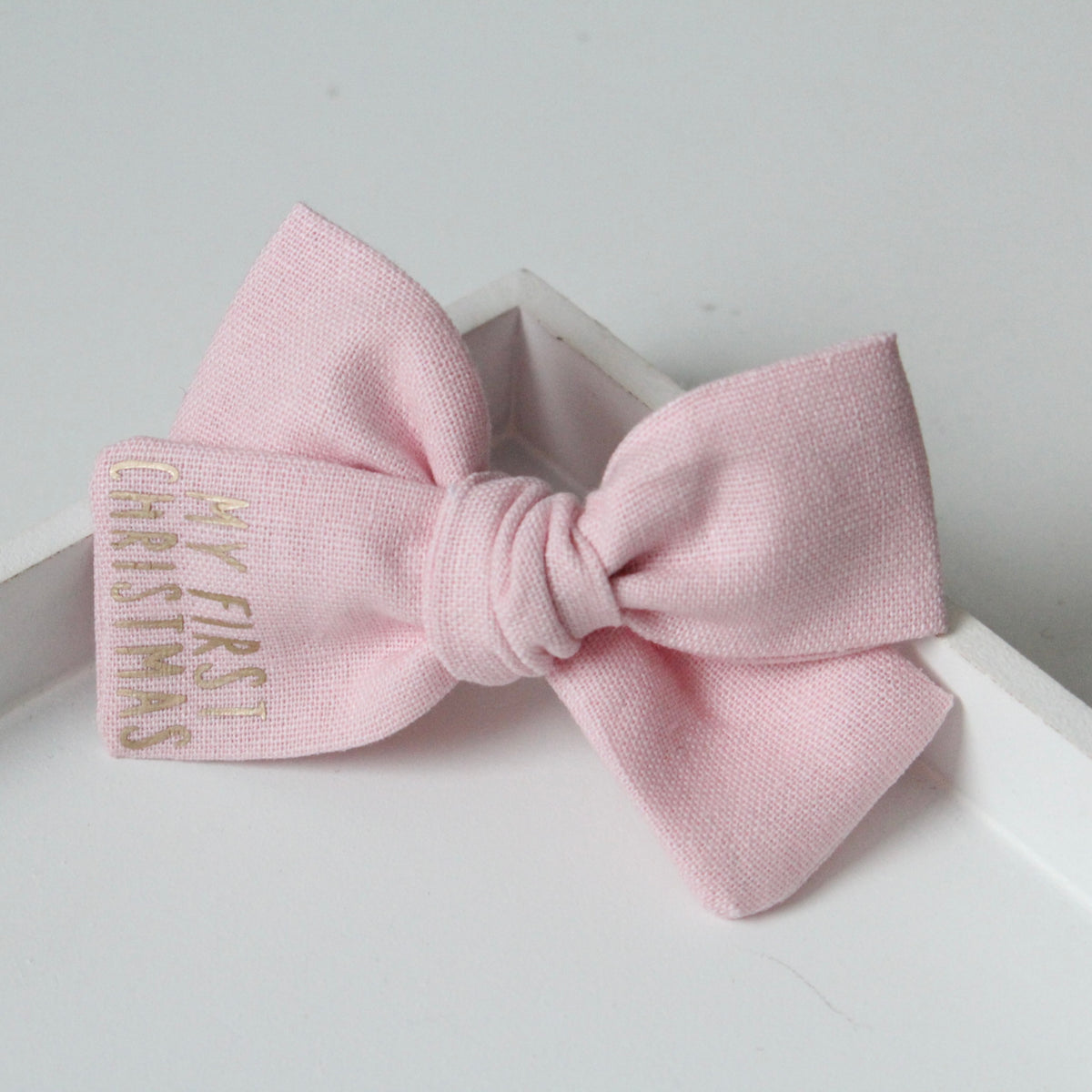 My first Christmas sweetheart bows | Clip or headband | Option to personalise