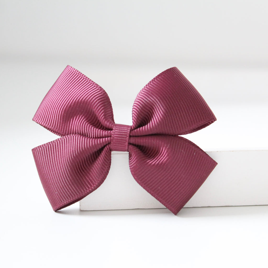 Double pinch ribbon bows | 32 colours | Clip or bobble