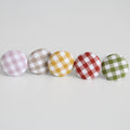 My first gingham button bobbles | 5 Colours