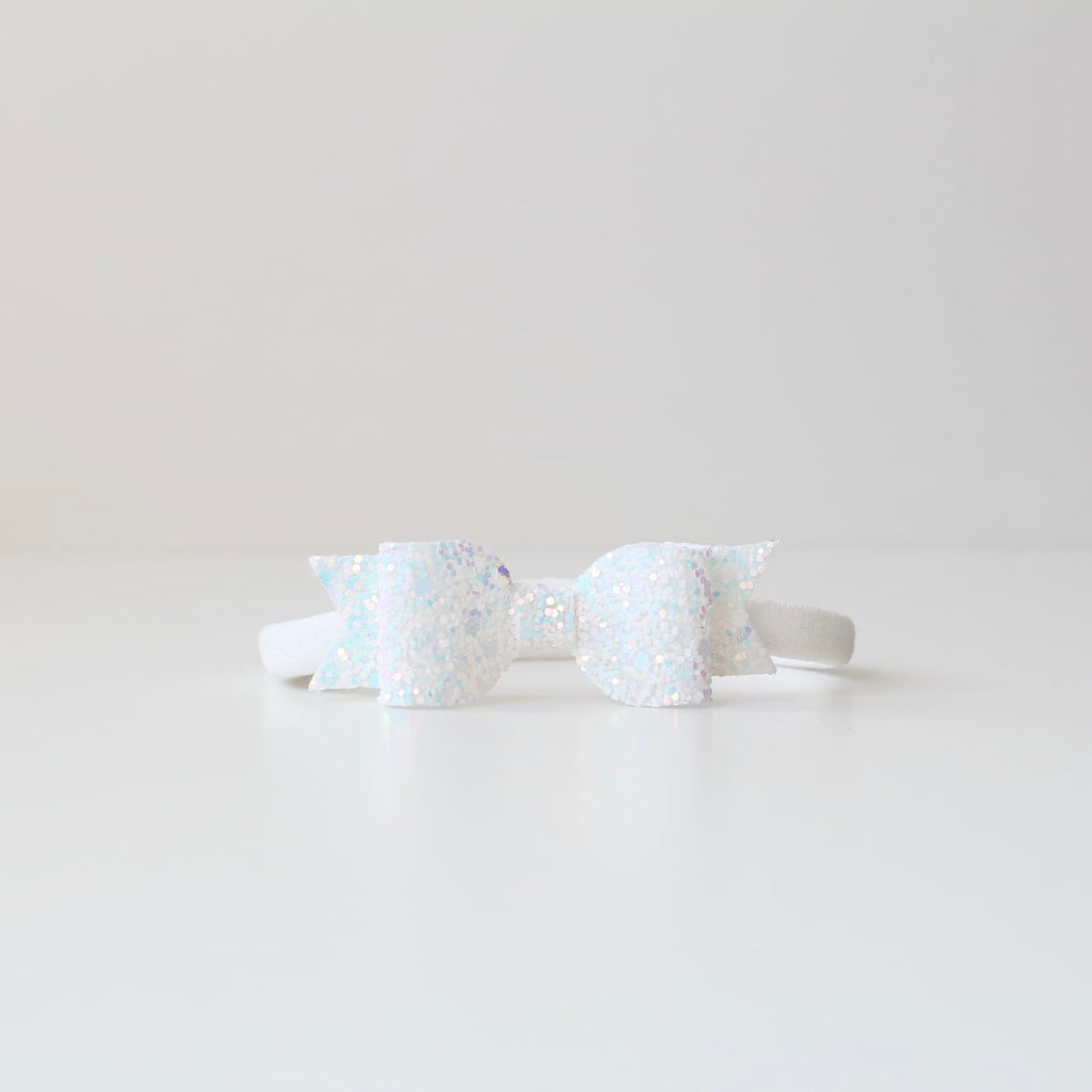 Small glitter bows | 22 Colours | Clip or headband