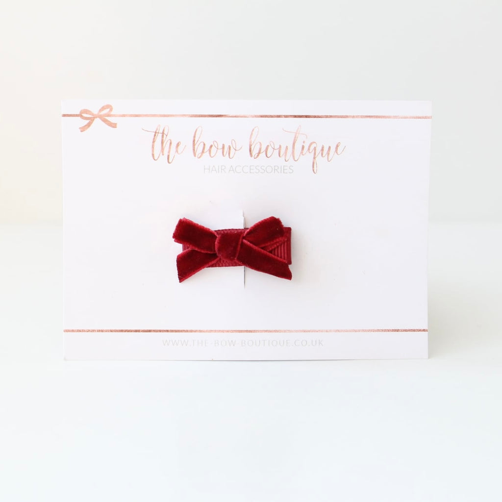 My petite velvet bow | 6 colours | Clips & headbands