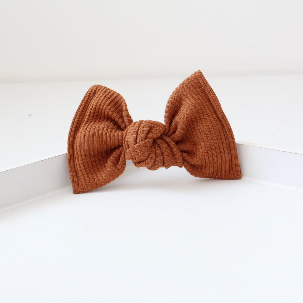 Large jersey ribbed knot bows | 20 Colours