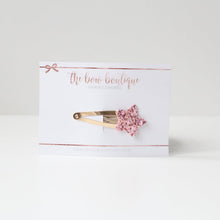 Load image into Gallery viewer, Glitter star snappy clips | 21 colours
