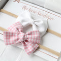 Linen bow set | Clip, headband or bobble