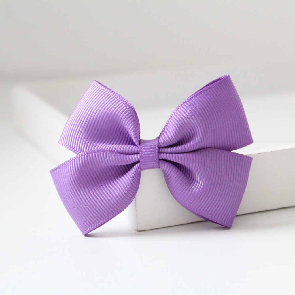 Double pinch ribbon bows | 32 colours | Clip or bobble