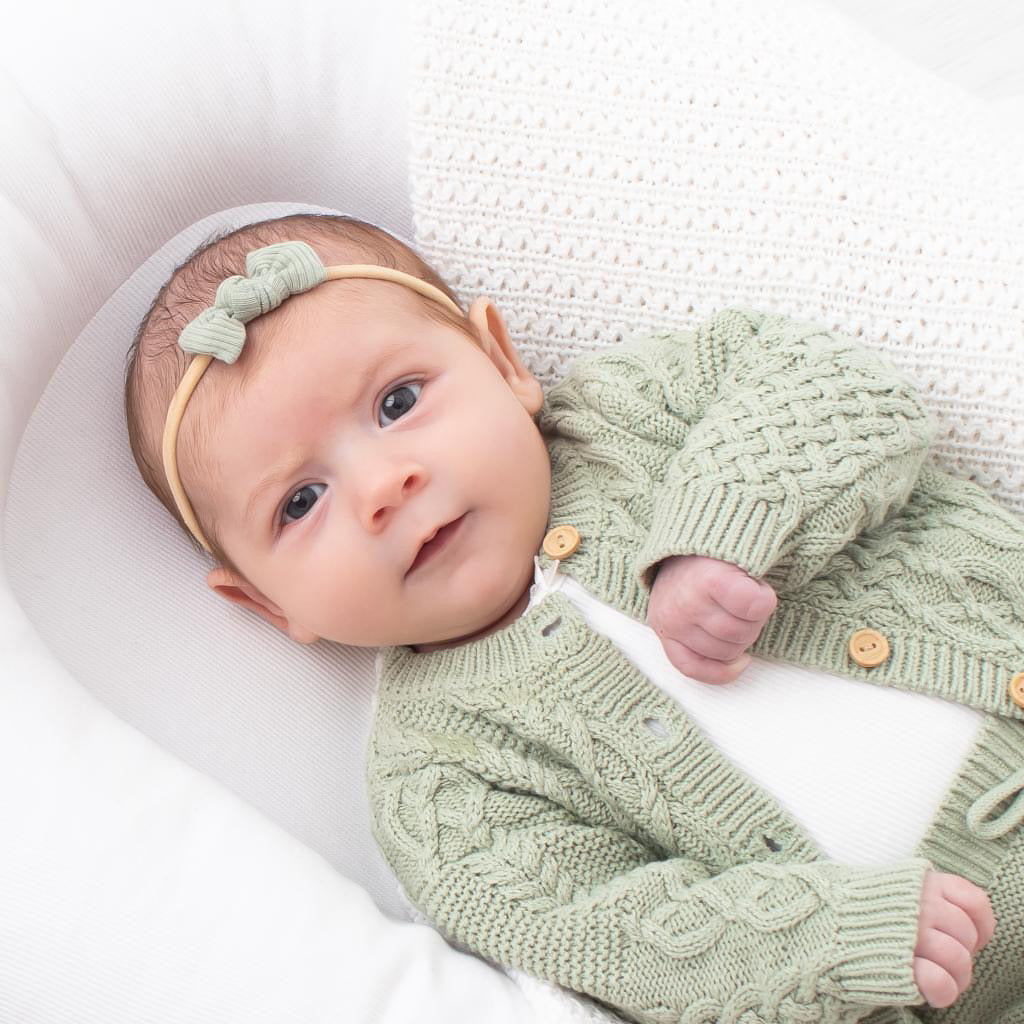 Petite jersey ribbed knot bows | 20 Colours | Clip, headband or bobble