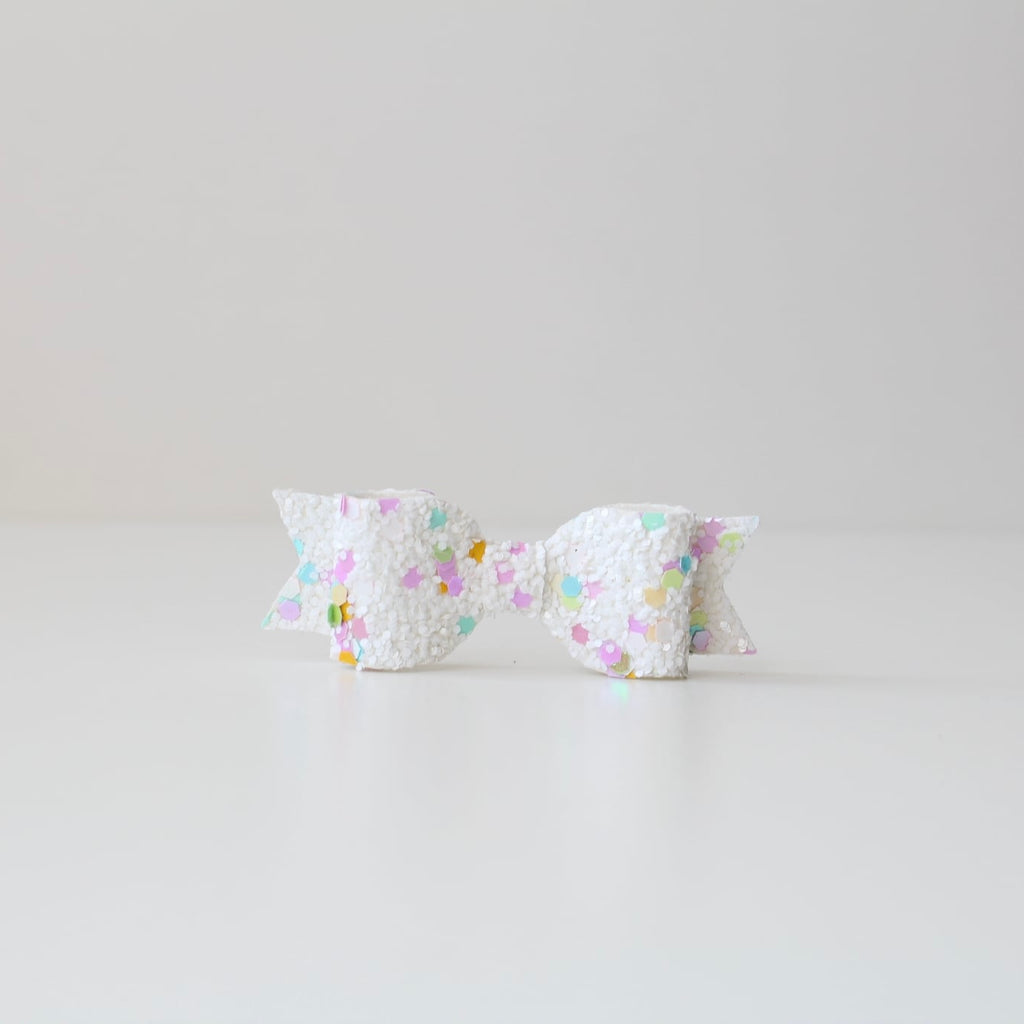 Small glitter bows | 22 Colours | Clip or headband