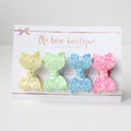 Petite deluxe set of 4 bows l clips or bobbles