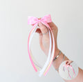 Tail pinch ribbon bow | 2 sizes | Clip or bobble