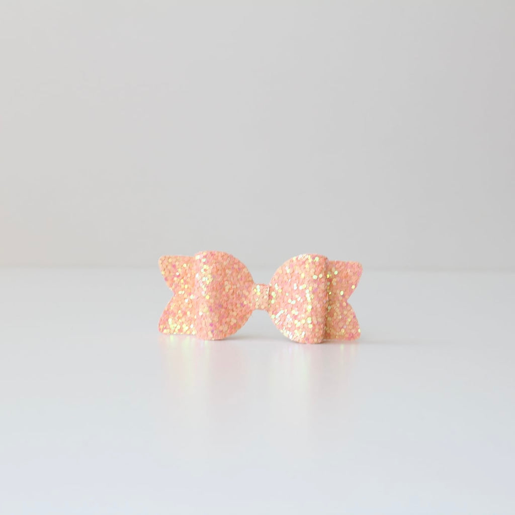 Small chunky glitter bows | 22 Colours | Clip or headband