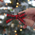Tartan hand tied bow | Clip or headband