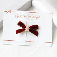 Load image into Gallery viewer, My first christmas velvet bows