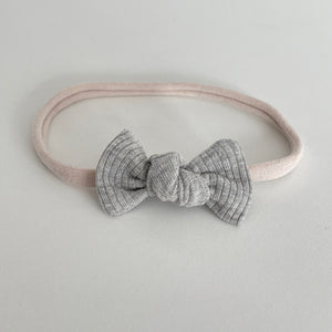 Petite jersey ribbed knot bows - (20 Colours)