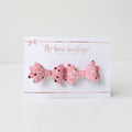 My first pigtail clip set | Mini baby glitter