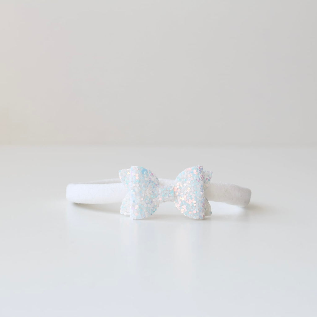 Petite deluxe glitter bows | 22 Colours | Clip, headband or bobble