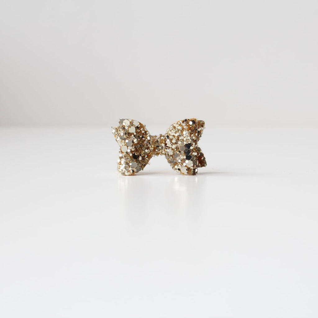 Petite deluxe glitter bows | 22 Colours | Clip, headband or bobble